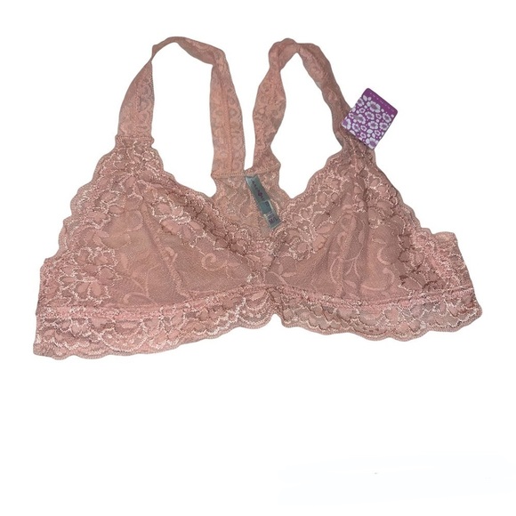 Lace Racerback Bralette Pink or Dusty Purple Boho - Picture 3 of 4